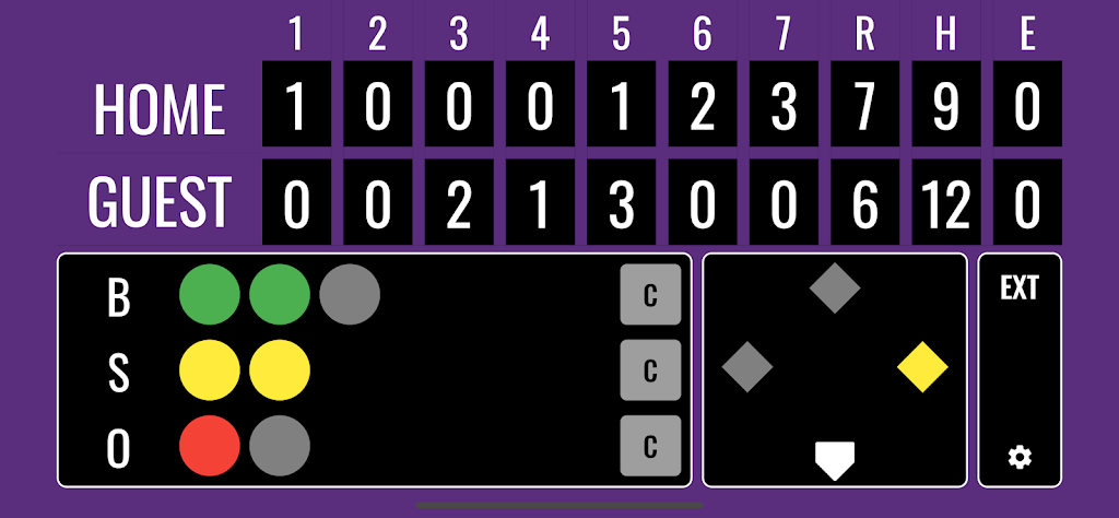 Softball Scoreboard Screenshot3