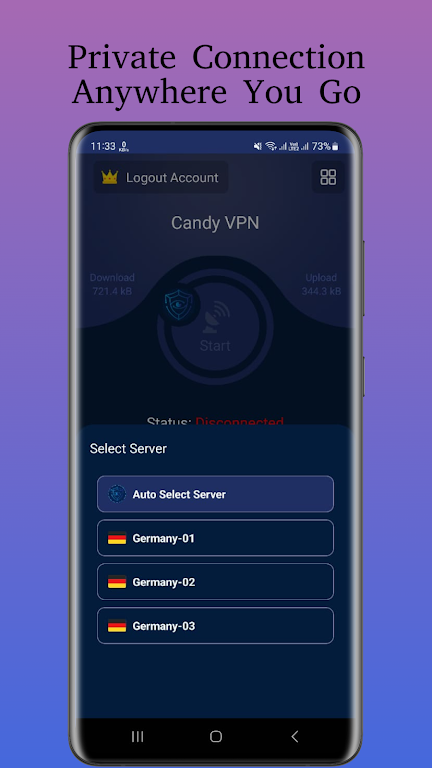 Candy VPN - Private Proxy Screenshot2