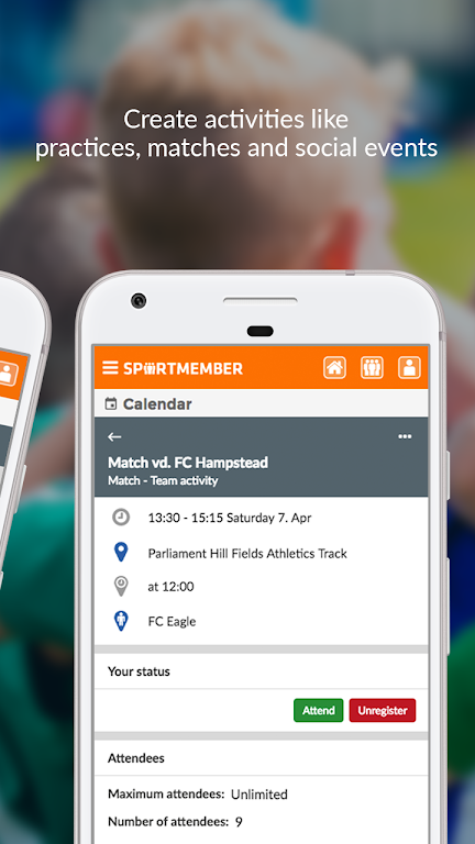 SportMember - Mobile team app Screenshot2