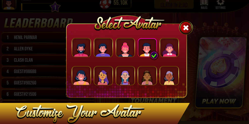 Thirteen Online Card Game Screenshot3