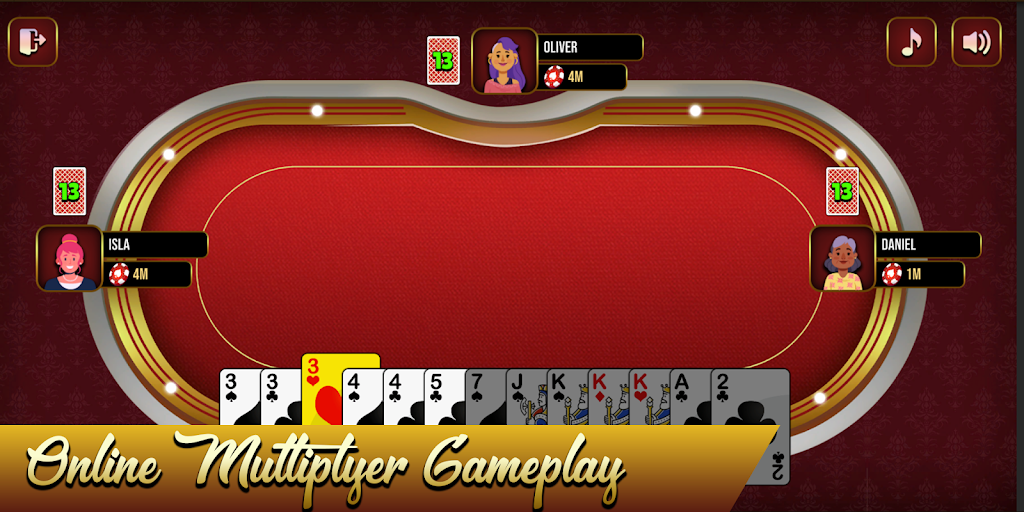 Thirteen Online Card Game Screenshot1