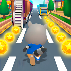 Raccoon Fun Run: Running Games Mod APK