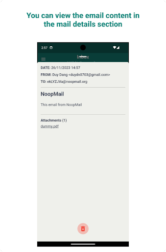 Noop Mail - Temporary email Screenshot3