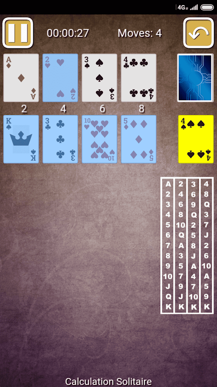 Calculation Solitaire Screenshot2