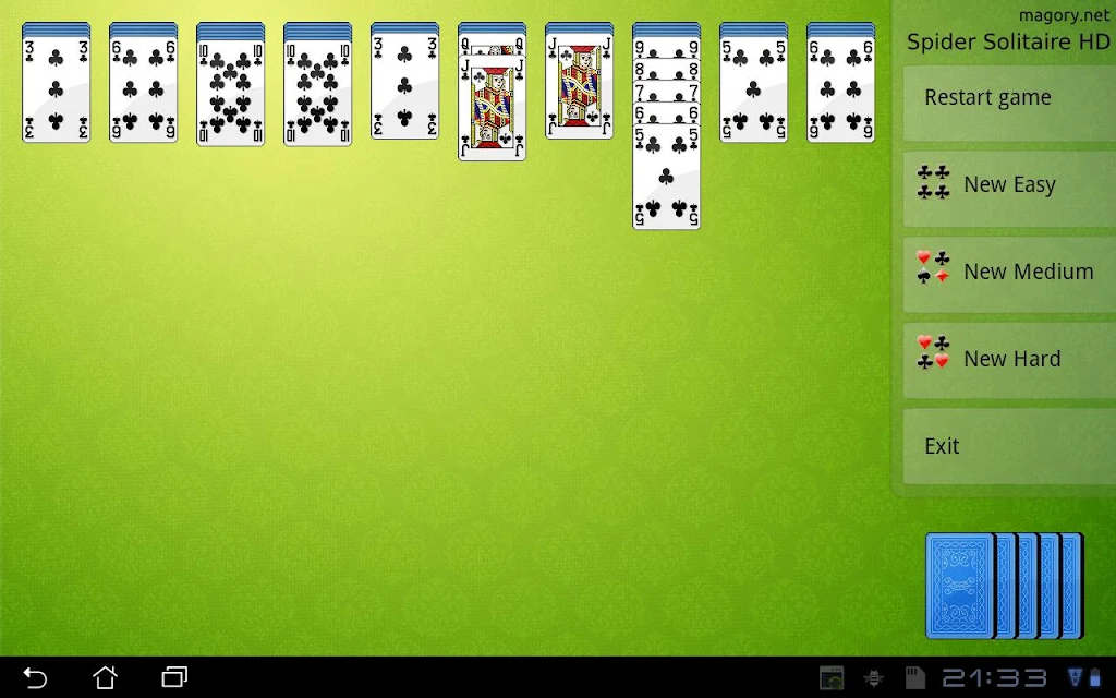 Spider Solitaire HD Screenshot3