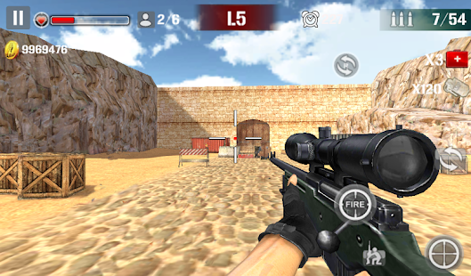 Sniper Shoot Fire War Mod Screenshot1