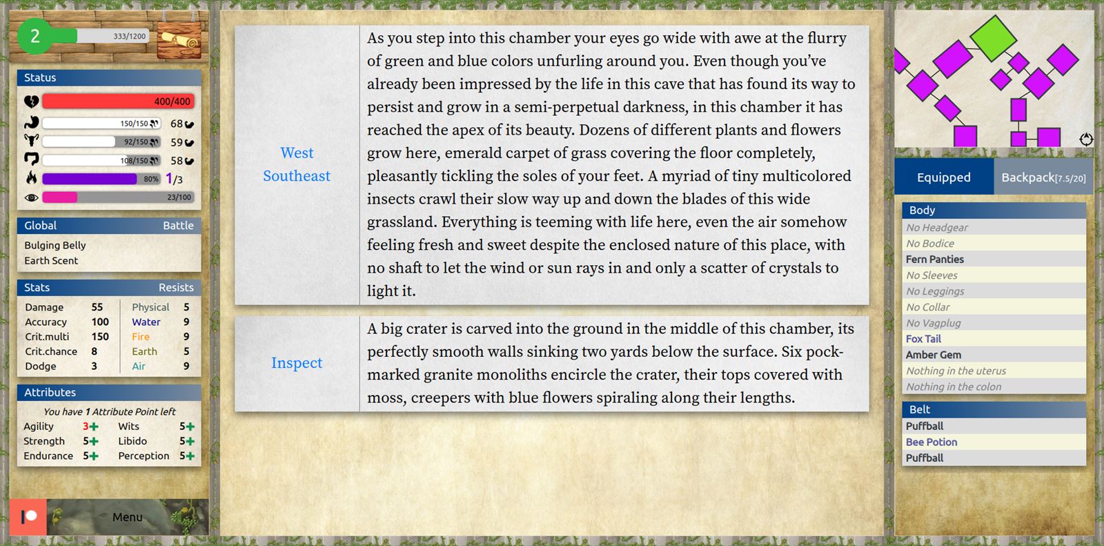 Dryad Quest RPG: A Tale of Lust and Glory Screenshot2