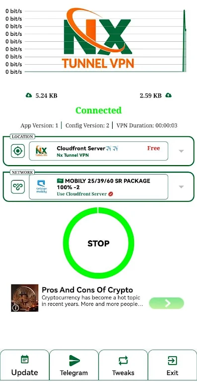 Nx Tunnel VPN Screenshot1