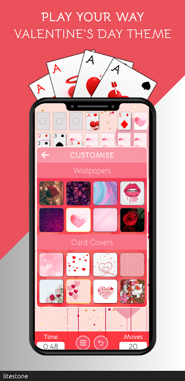 Solitaire - Valentine's Day Screenshot2