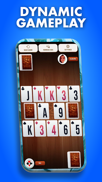 Speed Solitaire—Spit Card Game Screenshot1