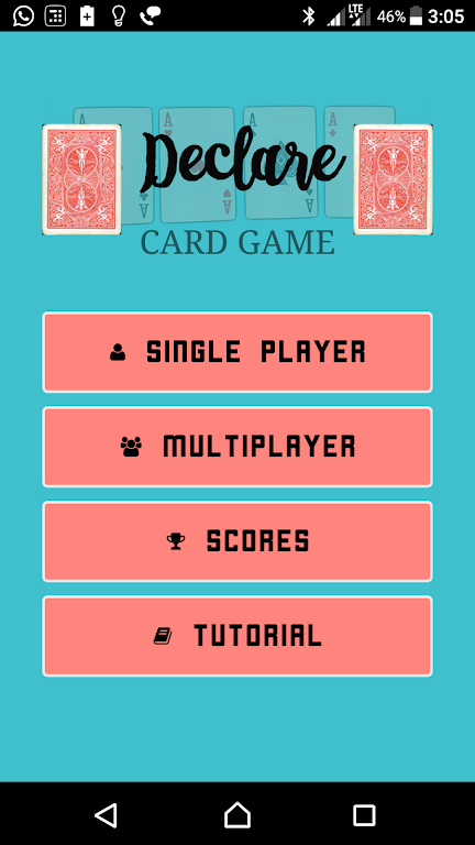 DECLARE CARD GAME Screenshot1