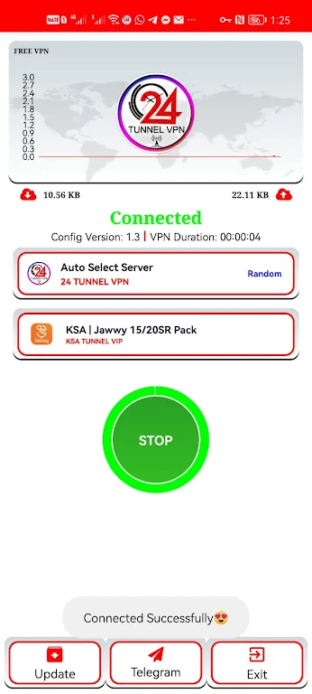 24 TUNNEL VPN Screenshot4