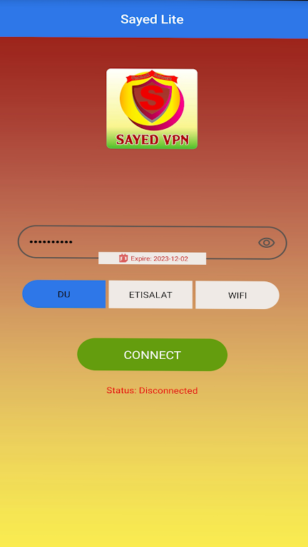 Sayed VPN - CyberGuard Screenshot1