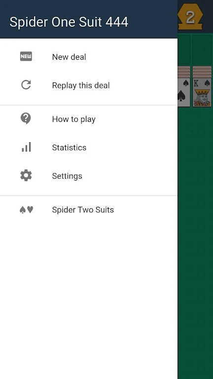 Spider Solitaire One Suit Screenshot3