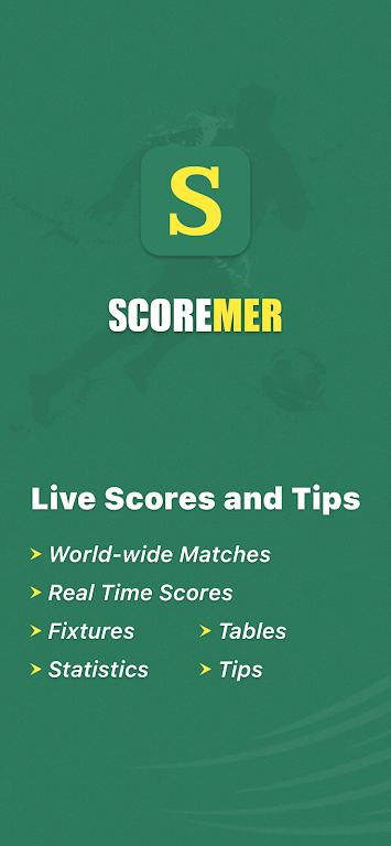 Scoremer - Live Score and Tips Screenshot1