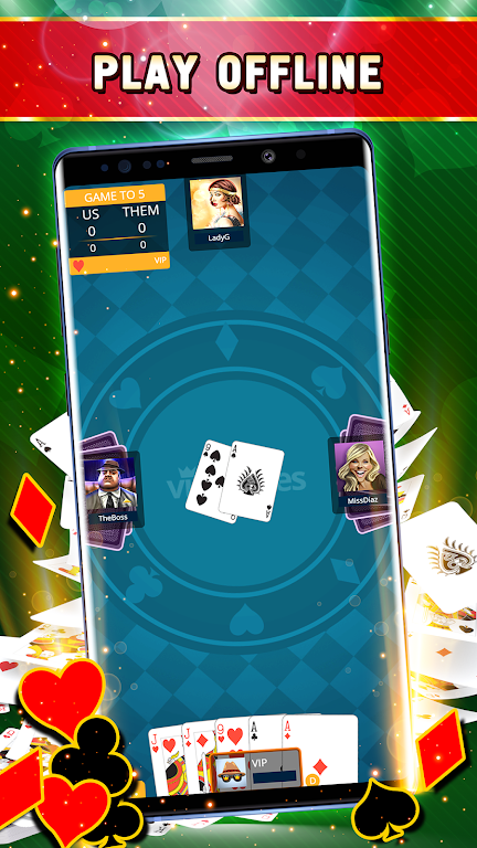 Euchre Offline - Single Player Screenshot4