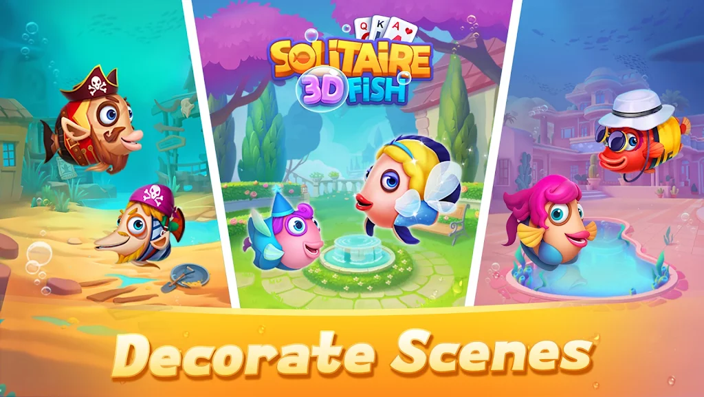 Solitaire 3D Fish Screenshot2