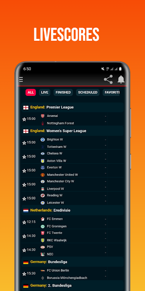 Livescore 24: Live Score Mod Screenshot1