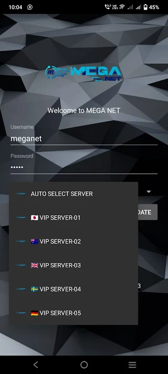 MEGA NET - Fast, Secure VPN Screenshot2