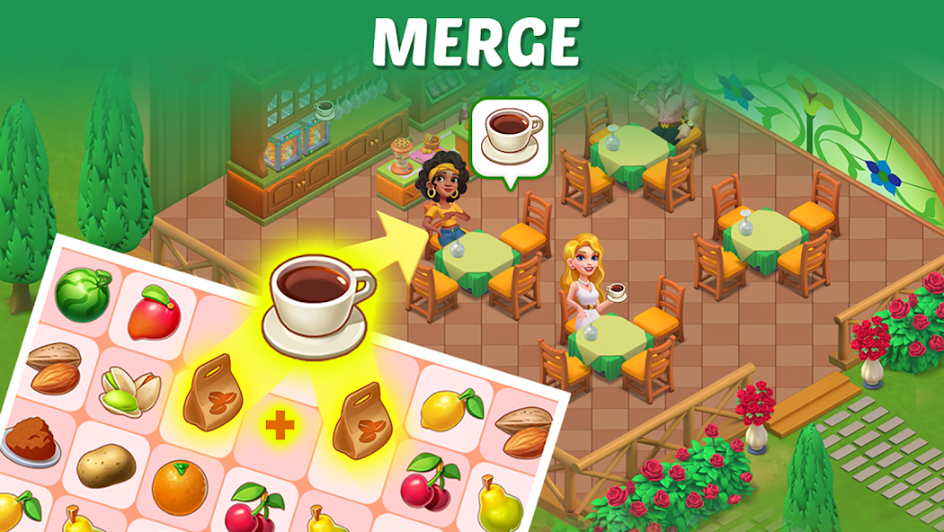 Merge Cooking:Theme Restaurant Mod Screenshot3