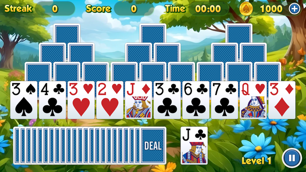 TriPeaks Solitaire Challenge Screenshot1