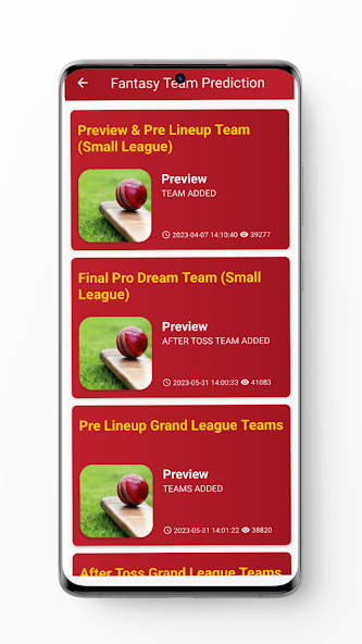 Fantasy247-Team Prediction App Mod Screenshot4