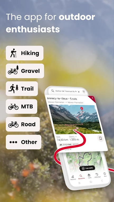 OpenRunner : bike & hike maps Screenshot1