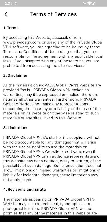 Privada VPN Screenshot4