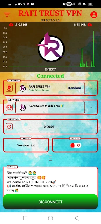 RAFI TRUST VPN Screenshot3