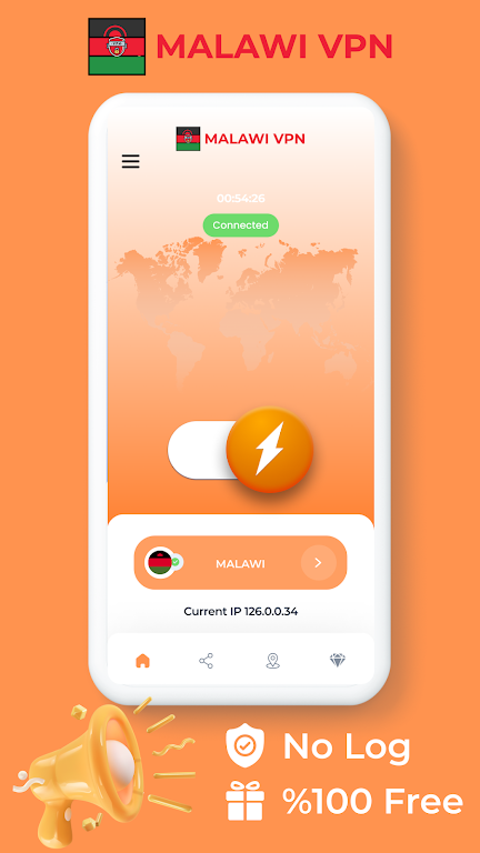 Malawi VPN - Private Proxy Screenshot1