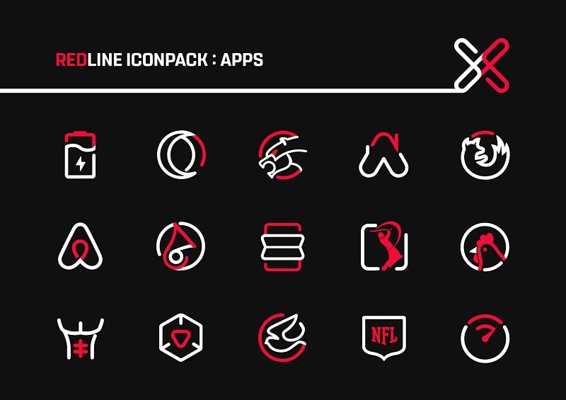 RedLine Icon Pack Screenshot4