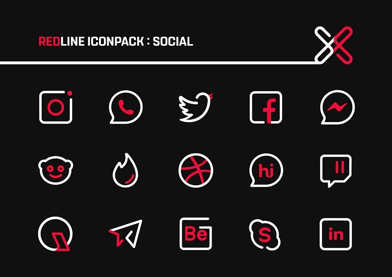 RedLine Icon Pack Screenshot2