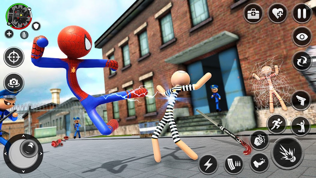 Spider Stick Hero Prison Break Mod Screenshot3