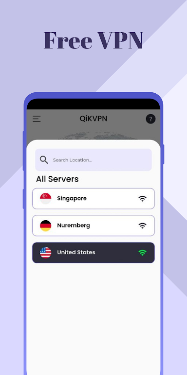 Qik VPN - Fast & Secure Proxy Screenshot1