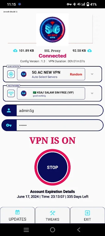 5G AC NEW VPN Screenshot1