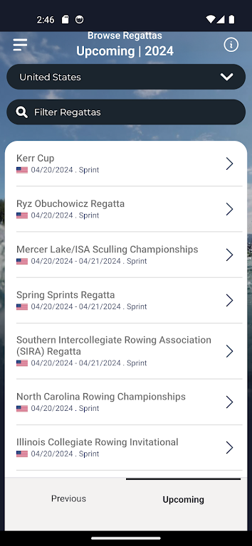 RegattaCentral Screenshot2