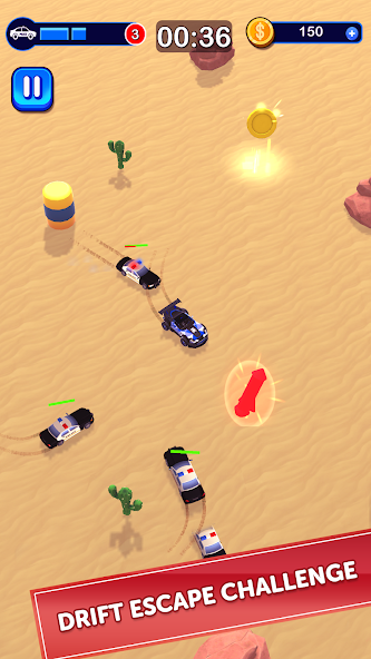 Car Drift Pro - Police Pursuit Mod Screenshot3