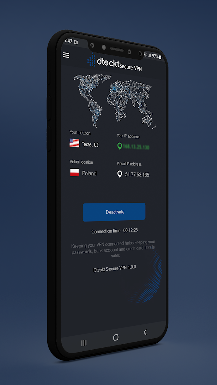 Dteckt Secure VPN Screenshot2