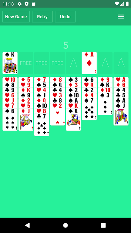 FreeCell.Cards game. Solitaire Screenshot1