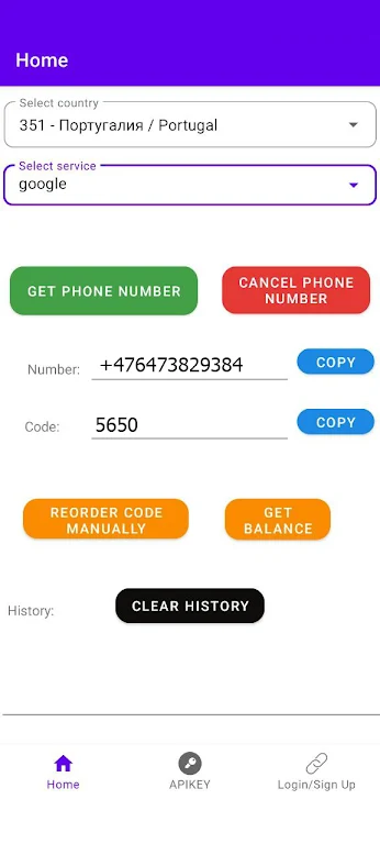 Onlinesim - receive sms code Screenshot2