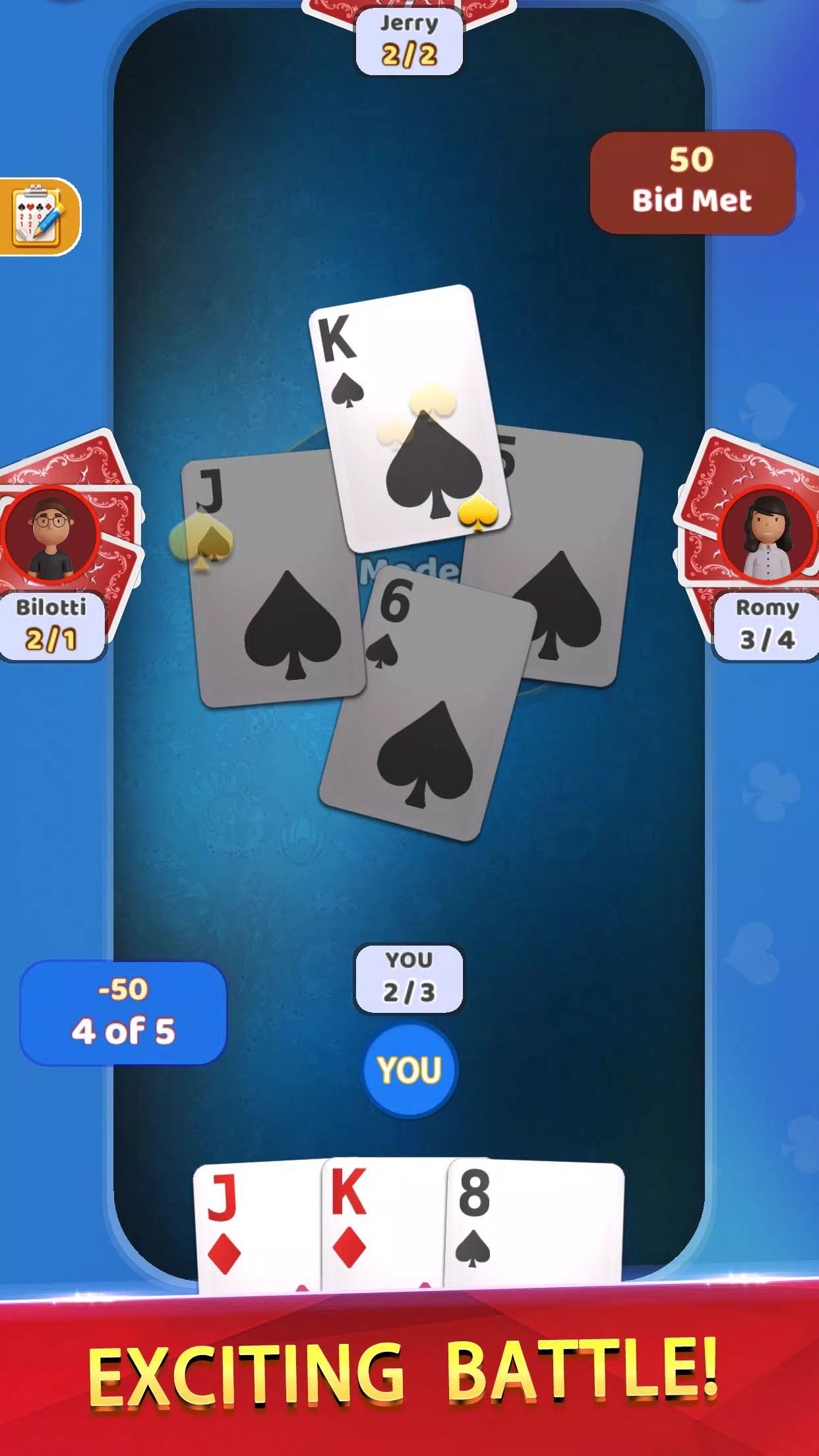 Spades Offline - Card Game Mod Screenshot1