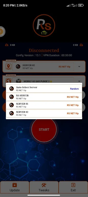 RS NET VIP VPN Screenshot1