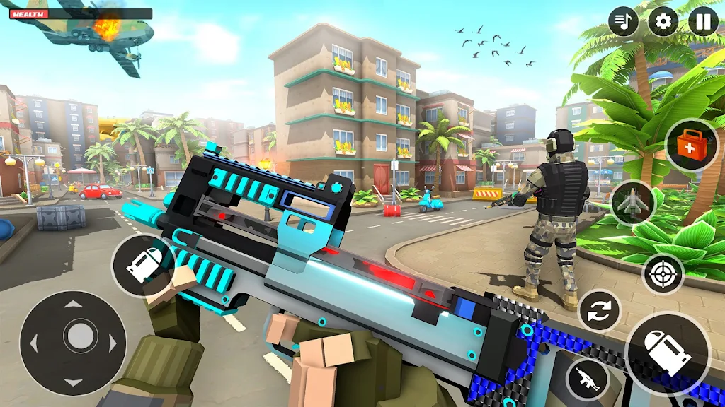 FPS War Poly Gun Shooting Game Screenshot1