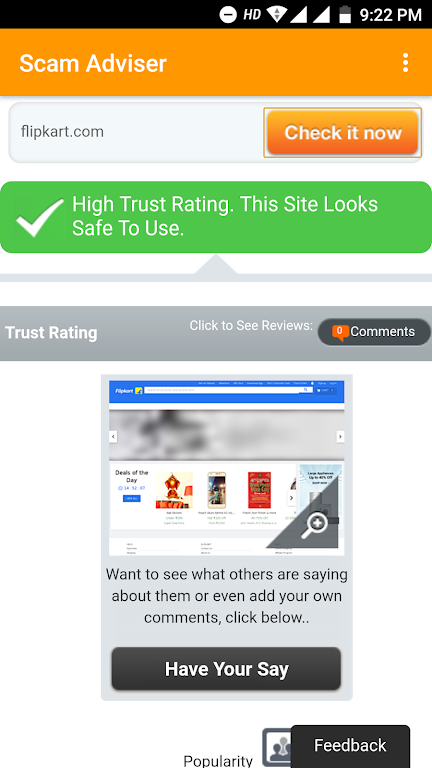 ScamAdviser - Check website for risk Screenshot2