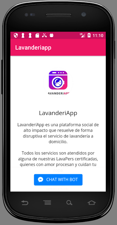 LavaPers LavanderiApp Screenshot1