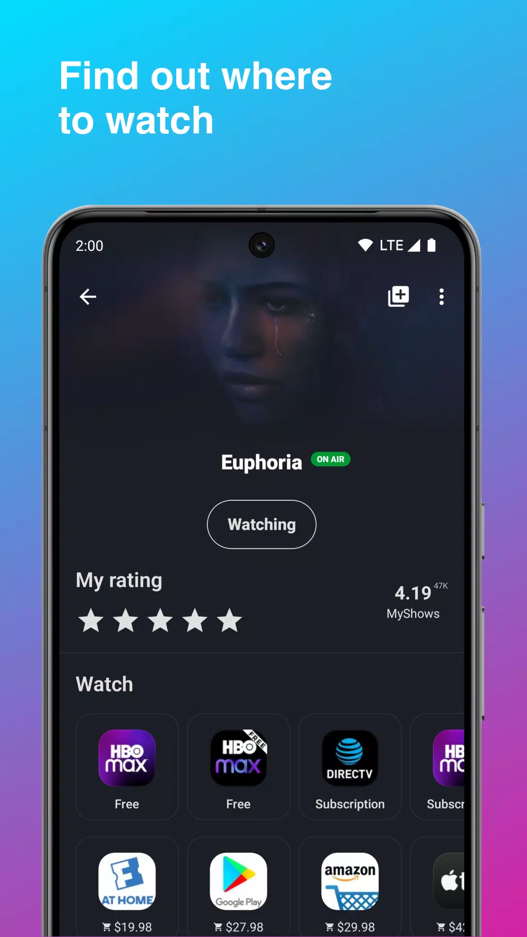 MyShows — TV Shows tracker Mod Screenshot1