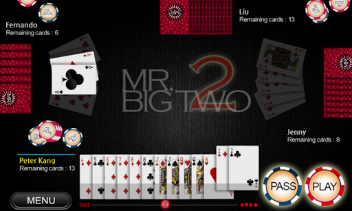 Mr. Big Two - Card game Screenshot3