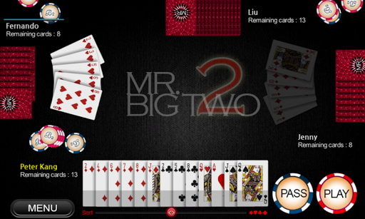 Mr. Big Two - Card game Screenshot2