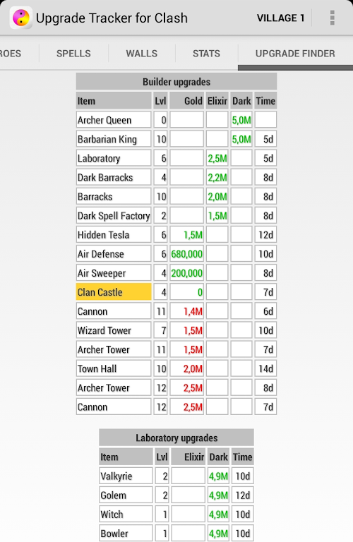 Tracker for Clash of Clans Screenshot3