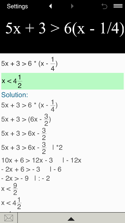 Inequality Calculator Screenshot2